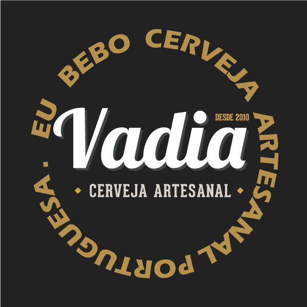 COVID19 Logo Vadia com mensagem de consumo de cerveja artesanal portuguesa